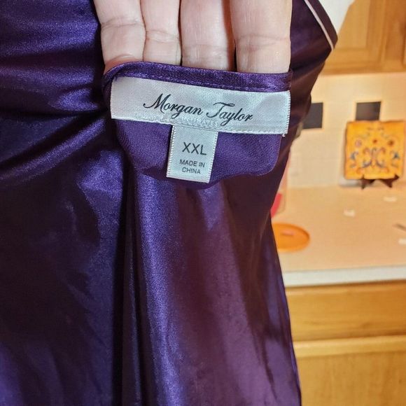 Morgan Taylor Intimates Purple Short Sleeveless Nightgown/Dress XXL - Picture 8 of 8